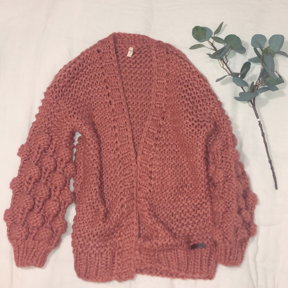 Beautiful Vici Dolls Handwoven Rust Sweater!!